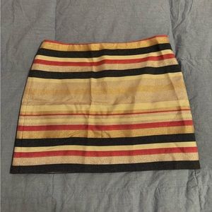 NWT J Crew metallic mini pencil skirt